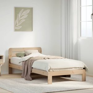 solid wood bed without mattress 90x200 pine wood   solid wood bed