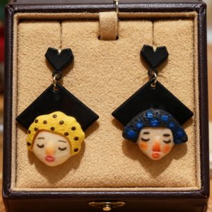 Cartoon Girl  Earrings-1119