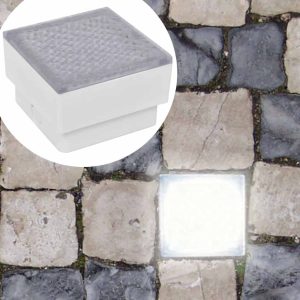 2 x LED recessed floor lights 100 x 100 x