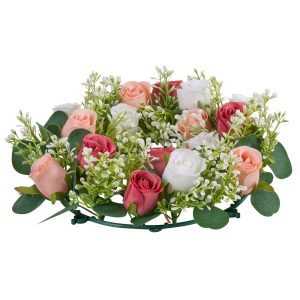 Artificial Wreath Rose Flower Wreaths For Wedding Arrangement Centerpiece 10 PCS