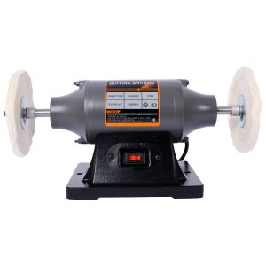 6-Inch Electric Polisher Bench Buffer Grinder  - Includes 4PCs 80Ply Thic Buffing Wheels  Ideal Benchtop Buffing Machine For Polishing  Metal, Jewelry, Knives, Wood, Jade, And Plastic.CSA Certificated