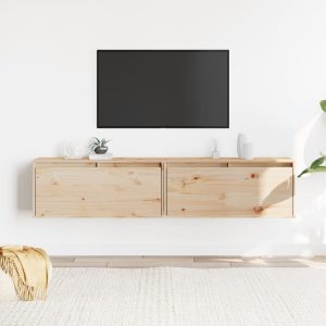 wall cabinets, 2 pieces, 80x solid pine wood