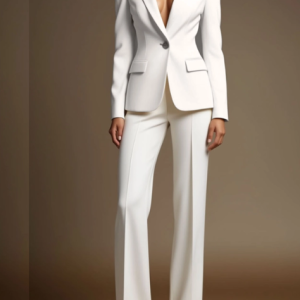White Blazer And Trousers 2-Piece Suit