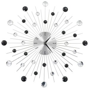 wall clock with quartz movement, modern design, 50 cm