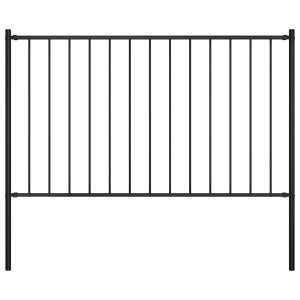 fence panel with posts, powder-coated, 1.81 x 0.75 m
