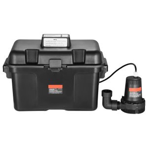 Basement Emergency Back-Up Sump Pump Backup Sump Pump System 2000GPH 0.17 HP