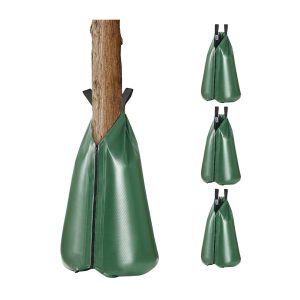 Tree Watering Bag Slow Release 4 Pack 20 Gallons, Water Bags For Trees, Refillable Tree Drip Irrigation Bags With Zipper, Durable Tree Watering System For Deep Root Targeting