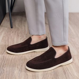 Flat-bottomed Slip-on Casual Large Size Men's Shoes