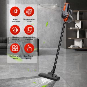 Lightweight Vacuum Cleaner Corded Bagless Stick Upright Hoover Electric Brooms