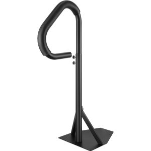 Hot Tub Handrail, 360 Rotatable Spa Side Handrail With 88.9-144.8 Cm Adjustable Height, Rust-proof Aluminum Spa Step Hot Tub Hand Rail With Slide-Under Mount Base For Indoor Outdoor, 272.2 Kg Capacity