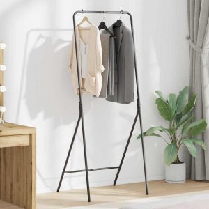 Clothes Rack Black 60 x 53 x 155 cm Steel