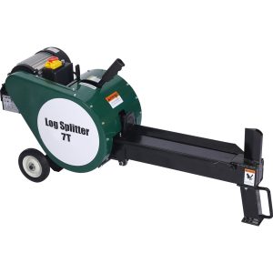 Double Flywheel Electric Log Splitter  Log Splitter Electric Portable 7 Ton Hotizontal 2HP 16A,electric Firewood Splitting Machine
