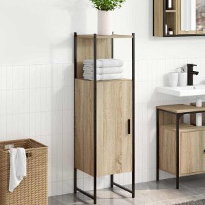 Bathroom Cabinet Beige 33 x 33 x 120.5 cm Wood-based material