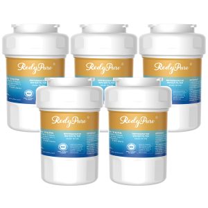 5 Pack Refrigerator Water Filter Replacement For GE MWF, SmartWater MWFP, MWFINT, MWFA, GWF, HDX FMG-1, Kenmore 9991, GSE25GSHECSS, WFC1201 Water Filter