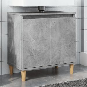 vanity unit, concrete grey, 58x33x60 cm, wood-based material