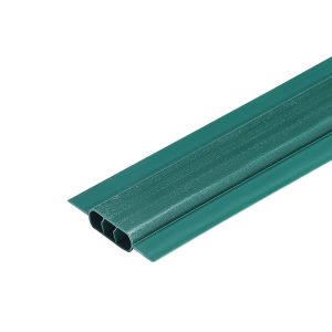 Chain Link Fence Privacy Slats Double-Wall With Wings For 4' High Fence Green