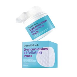 West&Month Exfoliating Pad, Clean Dead Skin Fade Black Delicate Brightening Skin Pad