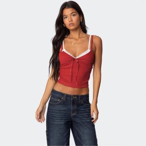 Women's Double-strap Fake Two-piece Vest
