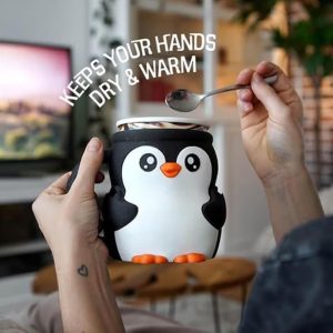 Penguin Pebbles Ice Pint Holder Cow Cup