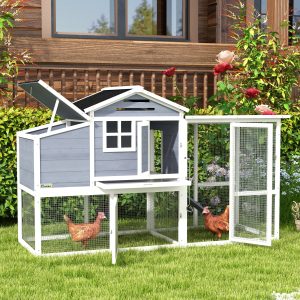 76" Chicken Coop with Safe and Healthy Non-Polluting Materials