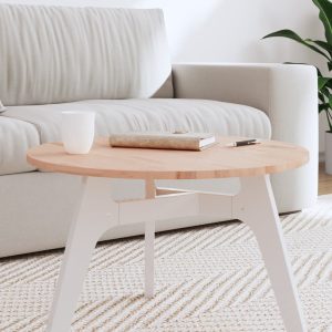 Tabletop Ø60x1.5 cm Round Solid Beech Wood