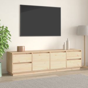 TV cabinet 176x37x47.5 cm solid pine wood   TV cabinet