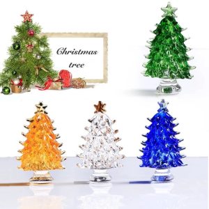 Crystal Christmas Tree Ornament Home Decor Peace Tree