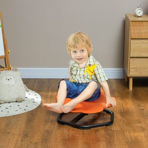 Sensory Spinning Chair for Autism, Kids, Training Body Balance & Coordination, Orange