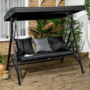 3-Seat Patio Swing Chair