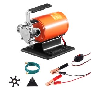 Water Transfer Pump, 12V DC 360 GPH 1/10HP, Portable Electric Utility Pump With 6 Ft Suction Hose Kit, Impeller, Suction Strainer, For Garden, Rain Barrel, Pool, Pond, Hot Tub, Aquarium Draining