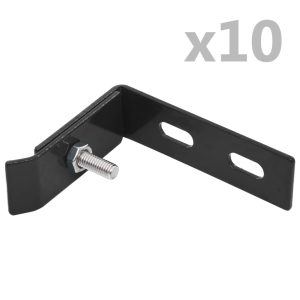 Wall Corner Connectors 10 Sets Anthracite   Wall Corner Connectors 10
