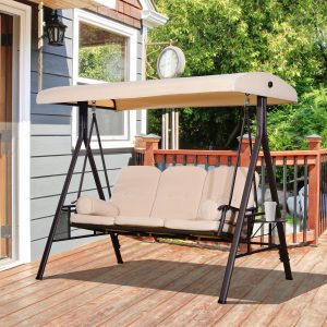 3-Seat Patio Swing Chair