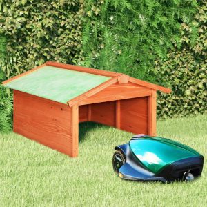Robotic Lawnmower Garage 72x Solid Wood Fir   Robotic Lawnmower