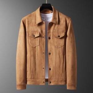 Spring New Suede Jacket For Men