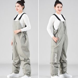 New Outdoor Men And Women Ski Suit Autumn And Winter Leisure Working Bib Top Pants