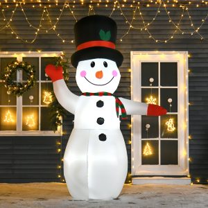 8’ Christmas Inflatables Outdoor Decorations Snowman