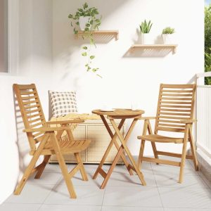 Garden Chairs 2 pcs 52 x 64, Solid Wood