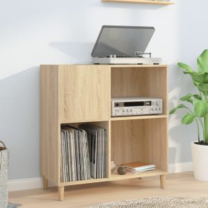 Record Cabinet Sonoma Oak 84.5x38x89 cm Wood-based material