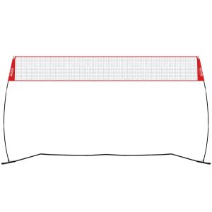 Freestanding Volleyball Training Net For Indoor Or Outdoor Use, Adjustable Height Portable Net System With Carrying Bag, Professional Volleyball Practice Trainer For Hitting Or Serving Drills