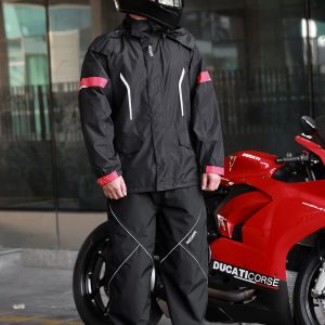 Raincoat Suit Motorcycle Rainproof Fishing Hiking Camping Outdoor Jacket And Trousers Set With Buggy Bag