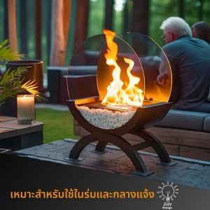 Indoor Warm Watching Fireplace Flame Villa Courtyard Homestay Bonfire Decoration Living Room Alcohol Real Fire