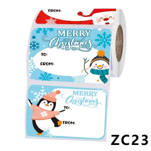 250 Rolls Per Pack Christmas Holiday Decoration Stickers