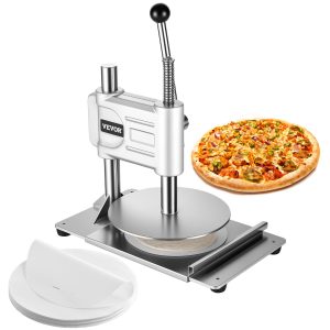 9.5 In Manual Pizza Dough Press Machine Pizza Pastry Sheeter Stainless Steel