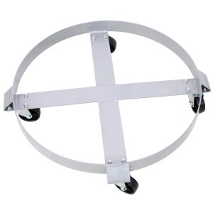 2Pcs Drum Dolly For 55 Gallon Drums,Barrel Dolly With 4 Swivel Caster Wheels,Heavy Duty Steel Frame Drum Cart With Brake For Workshops, Factories, Warehouses