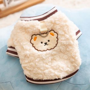 Autumn Warm Dog Hoodies Soft Fleece Dog Clothes Fashion Puppy Sweatshirts Animal Pattern Cat Hoodies Pet Pullovers Dog Costumes
