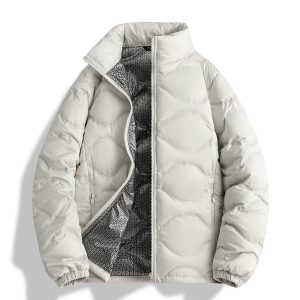 Men's Down Jacket Winter 90 White Duck Down Stand Collar Thickened Graphene Warm Jacket Coat Women