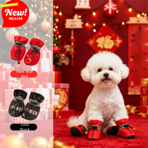 Fleece Dog Shoes, Warm Soft-soled Shoes For Autumn And Winter, Anti-slip Foot Covers, Bichon Frise Small Dog Shoes That Won't Shed Feet