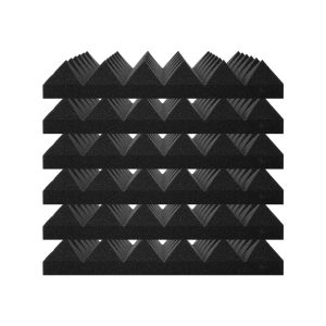 Acoustic Foam Panels, 36 Pack 12 X 12 X 2 Inches, Pyramid Soundproof Wall Panels,Fire-Resistant Acoustic Panels,Sound Dampening Absorbing Panels For Studio Wall And Ceiling,Black