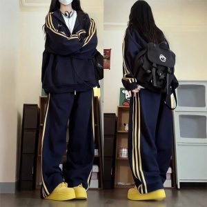 Women's Korean-style Casual Running Two-piece Suit