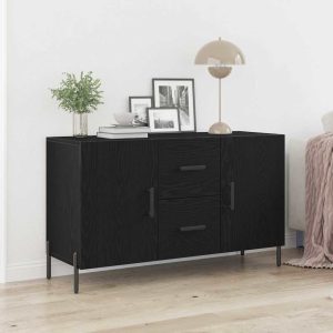 Sideboard Black Oak 100 x Wood-based material
